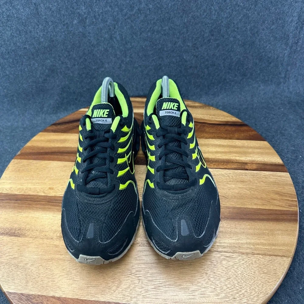 Nike Air Max Torch 4 Running Shoes Men's Size 7 Black Neon Green 343846-011